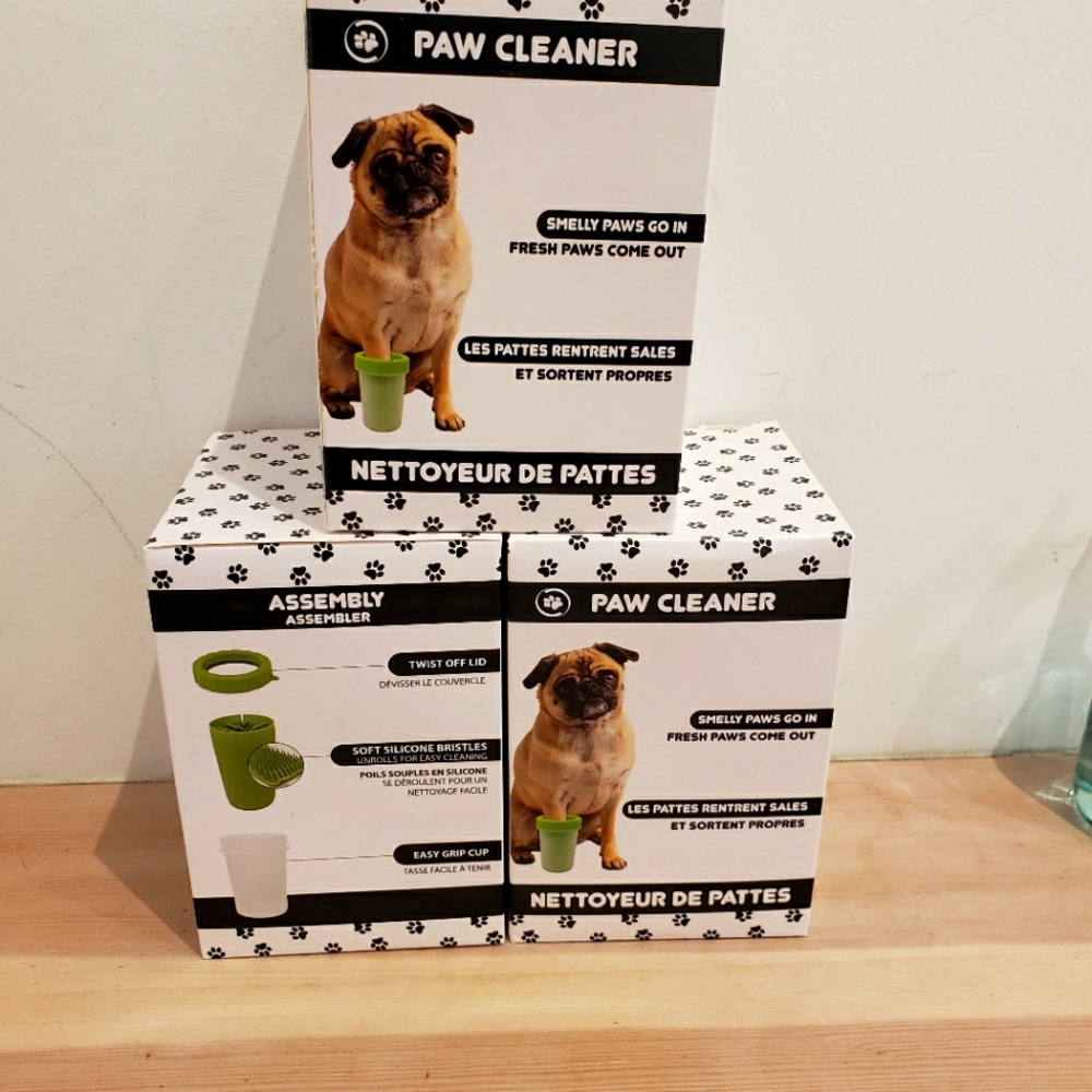 Paw cleaner for pets x 3